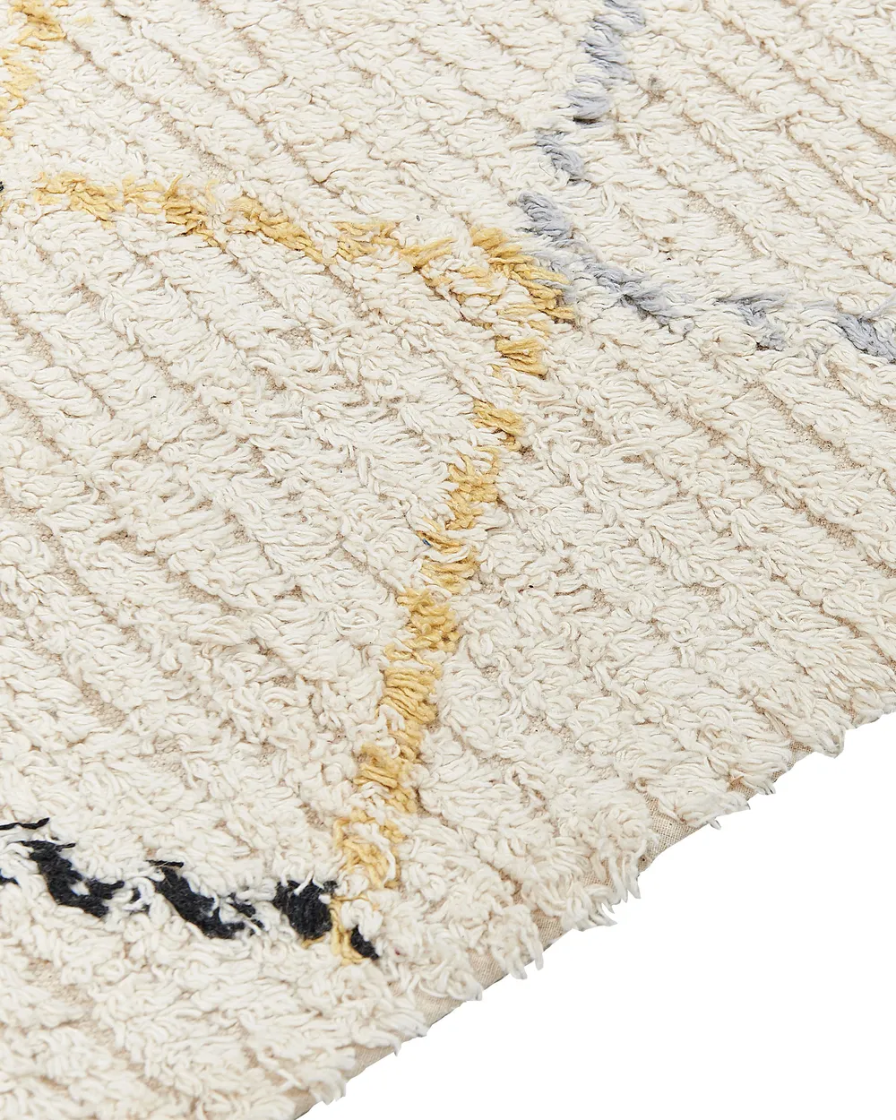 Teppich TEZPUR Beige 140 x 200 cm Baumwolle_839282