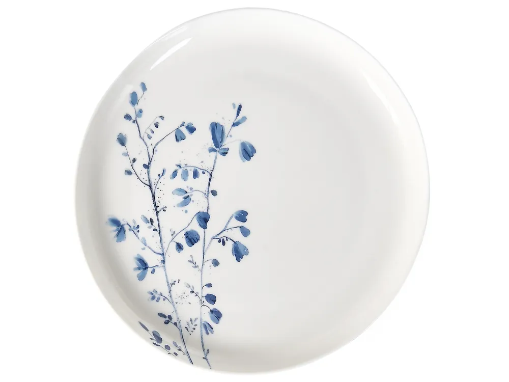 24-Piece Dinnerware Set MAHLEB Porcelain White/Blue_1191977