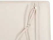 Lounge Set mit Tisch und Ottomane 3-Sitzer BRACCIANO zertifiziertes Akazienholz Hellbeige rechtsseitig_955461
