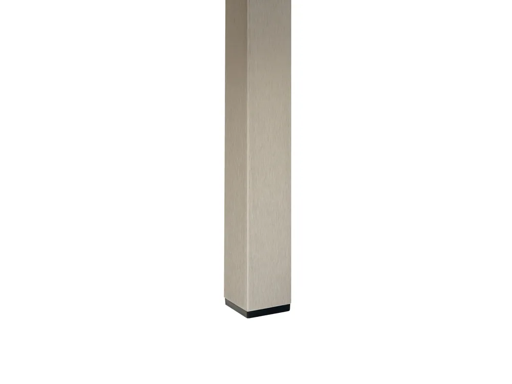 Gartentisch VERNIO 180 cm 90 cm Metall Schwarz / Silber_862843
