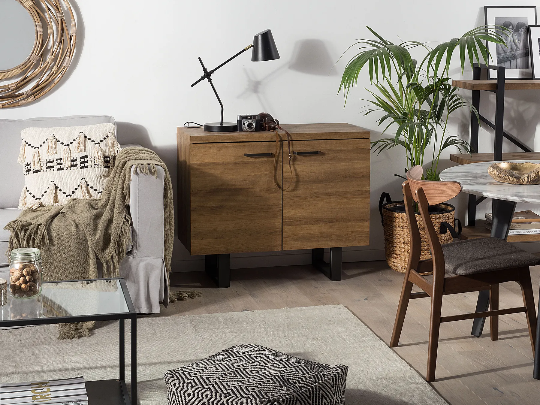 Cabinet TIMBER Dark Brown_790573