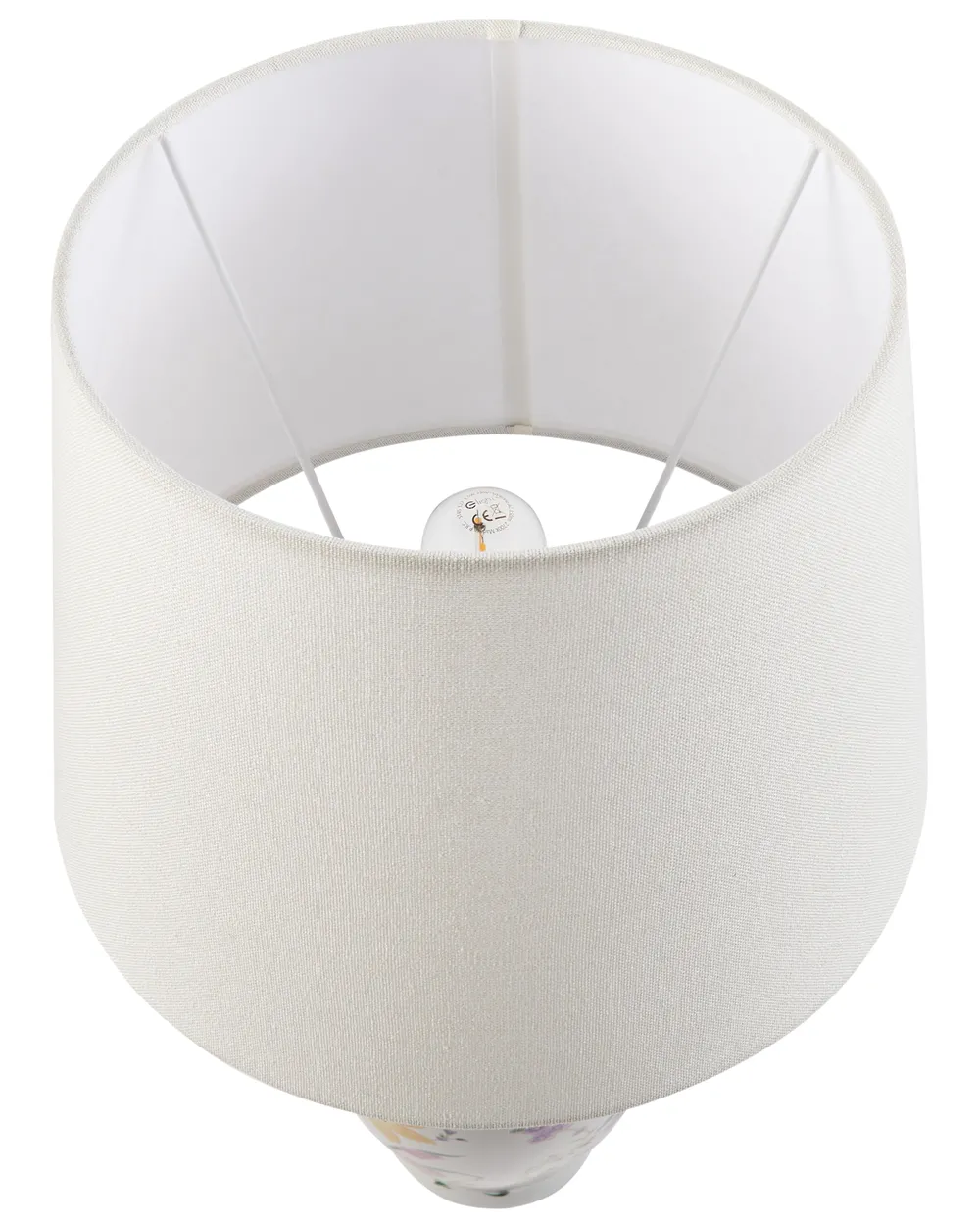 Tischlampe ACROSSO Porzellan Weiß_980715