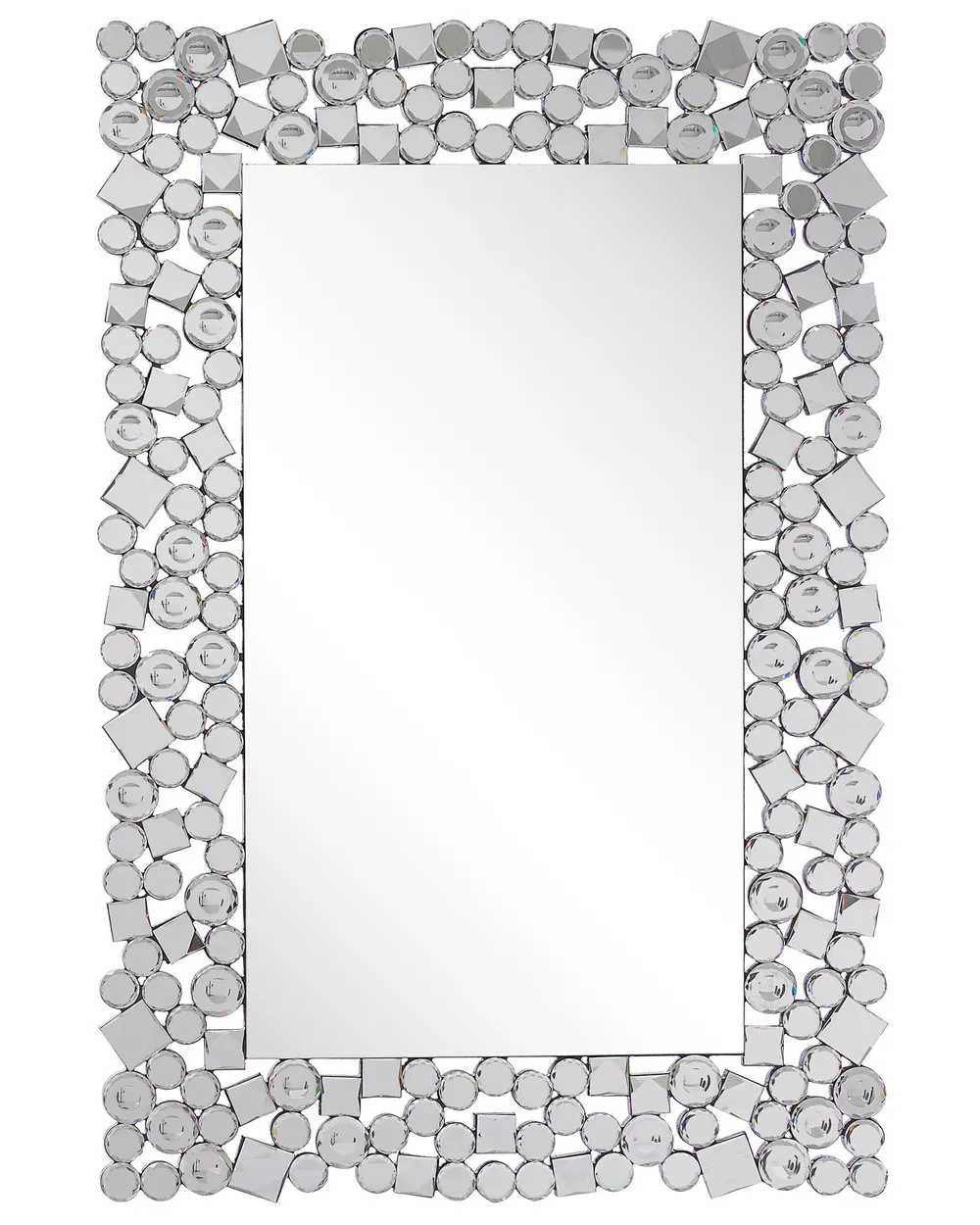 Wandspiegel MERNEL 60 cm 90 cm Silber