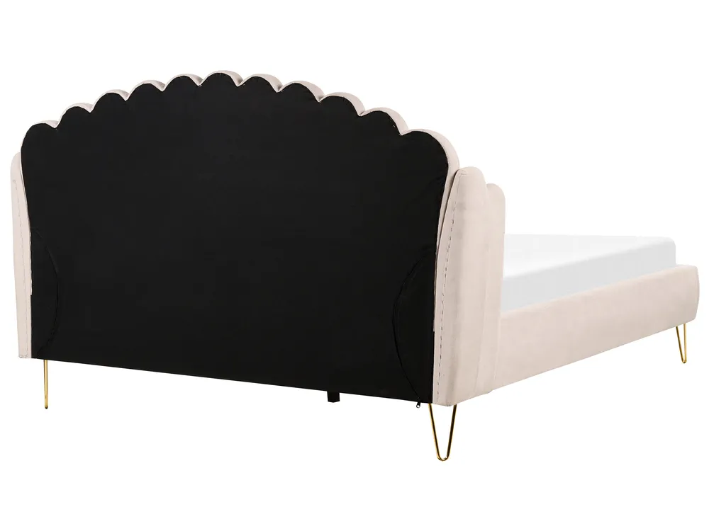 Bed Fabric AMBILLOU 180 x 200 cm (EU Super King) Light Beige_873216