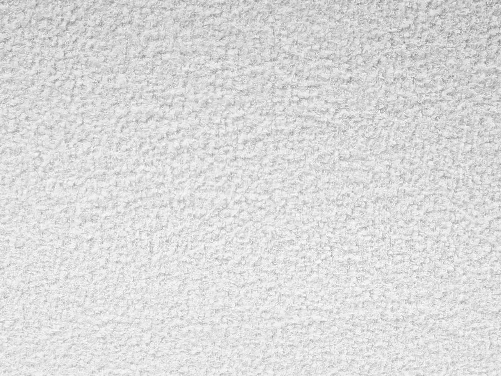 Bett mit Lattenrost Bouclé VALOGNES 160 x 200 cm Cremeweiß_930565