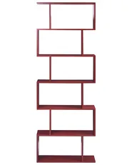 Bücherregal mit 6 Ebenen VALDOSA 190 cm Burgunderrot_1064875