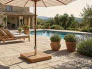 Parasol Base CRECCHIO Square Brown 24 kg_1066113