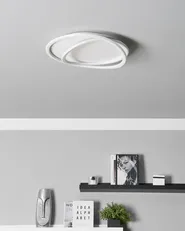 LED Deckenlampe LEYLAN mit Fernbedienung mit Dimmer Weiß_934358