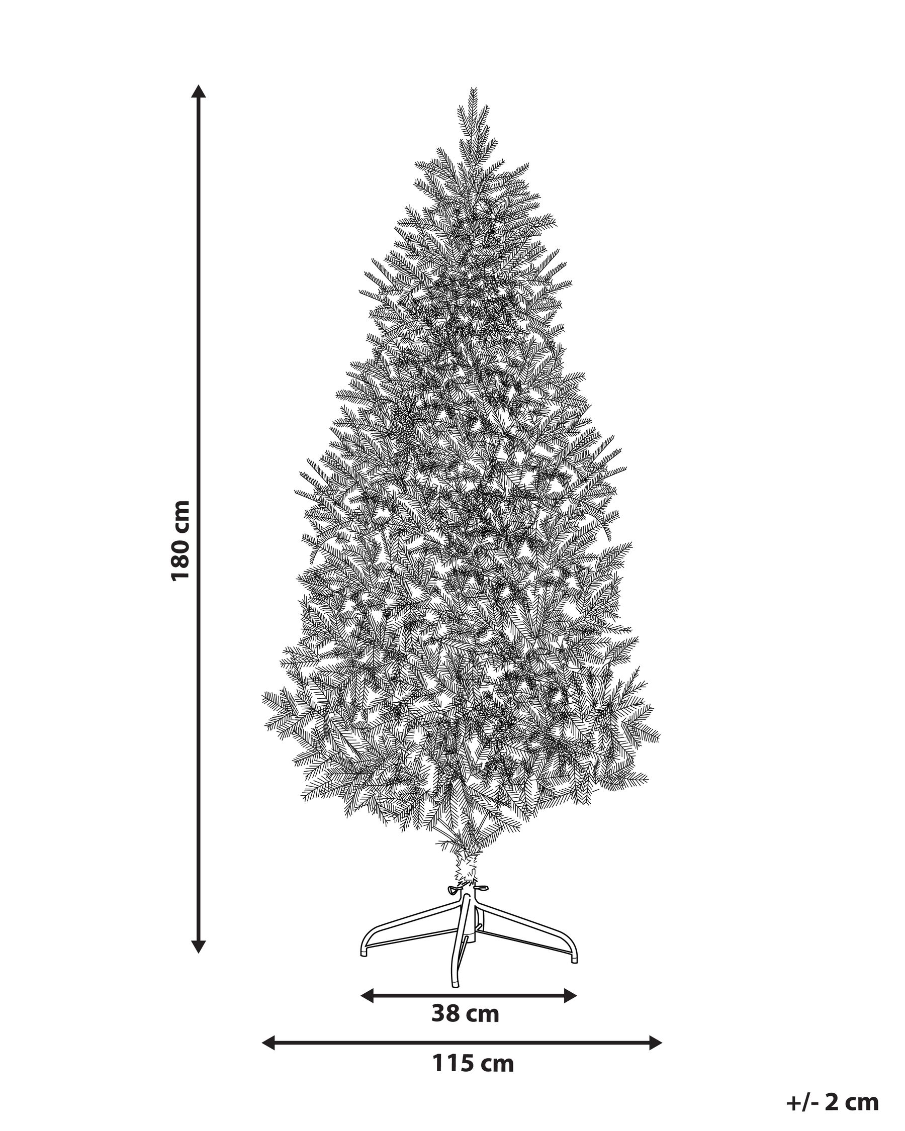 Artificial Christmas Tree TALBOT 180 cm White_947650