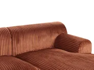Corner Sofa STENUM Corduroy Brown Right Hand_972352