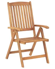 Set mit 6 Stühlen und Sitzkissen JAVA Akazienholz Taupe_803729