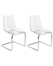 Esszimmerstuhl 2er Set MARSHALL Transparent_984863
