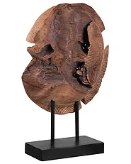 Figuur Vis PLAICE FISH Teakhout Bruin_758912