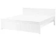 Bett mit Lattenrost Kiefernholz SABRAN 180 x 200 cm Weiß_1061313