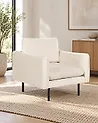 Sessel VINTERBRO Samtstoff Hellbeige