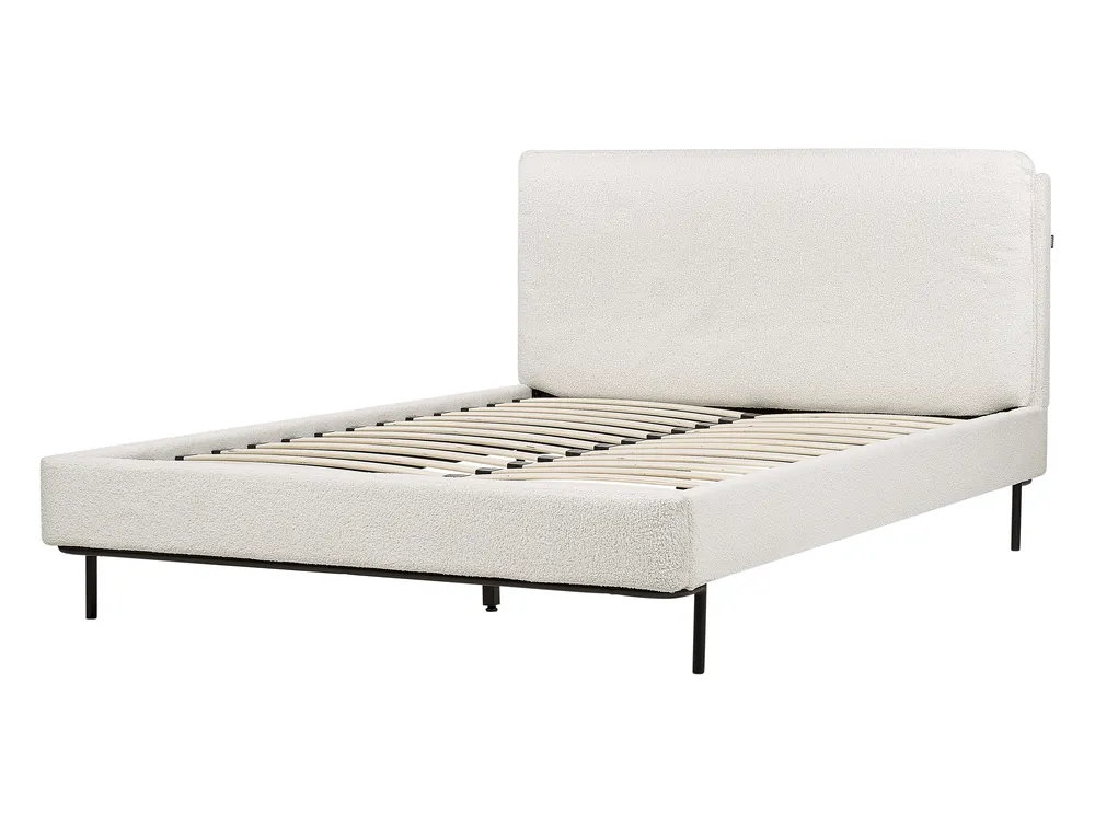 Krevet Buklé CORIO 140 x 200 cm Krem bijela_903228