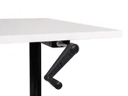 Schreibtisch manuell höhenverstellbar DESTINAS 120 cm 72 cm Weiß / Schwarz_899117
