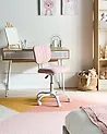 Chaise de bureau BUBBLY Tissu Rose
