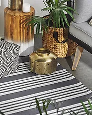 Outdoorteppich DELHI Schwarz 120 x 180 cm_1177845