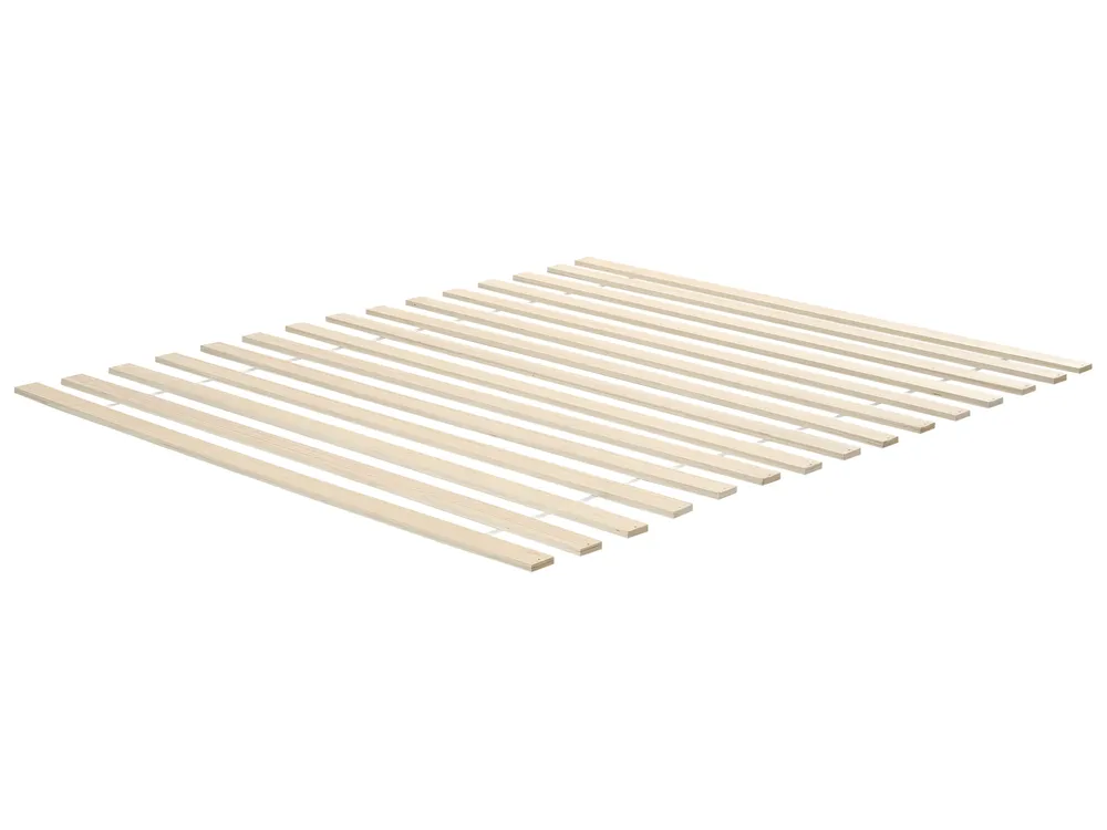 Bett mit Lattenrost Kiefernholz BELLEME 180 x 200 cm Hellbraun_1099049