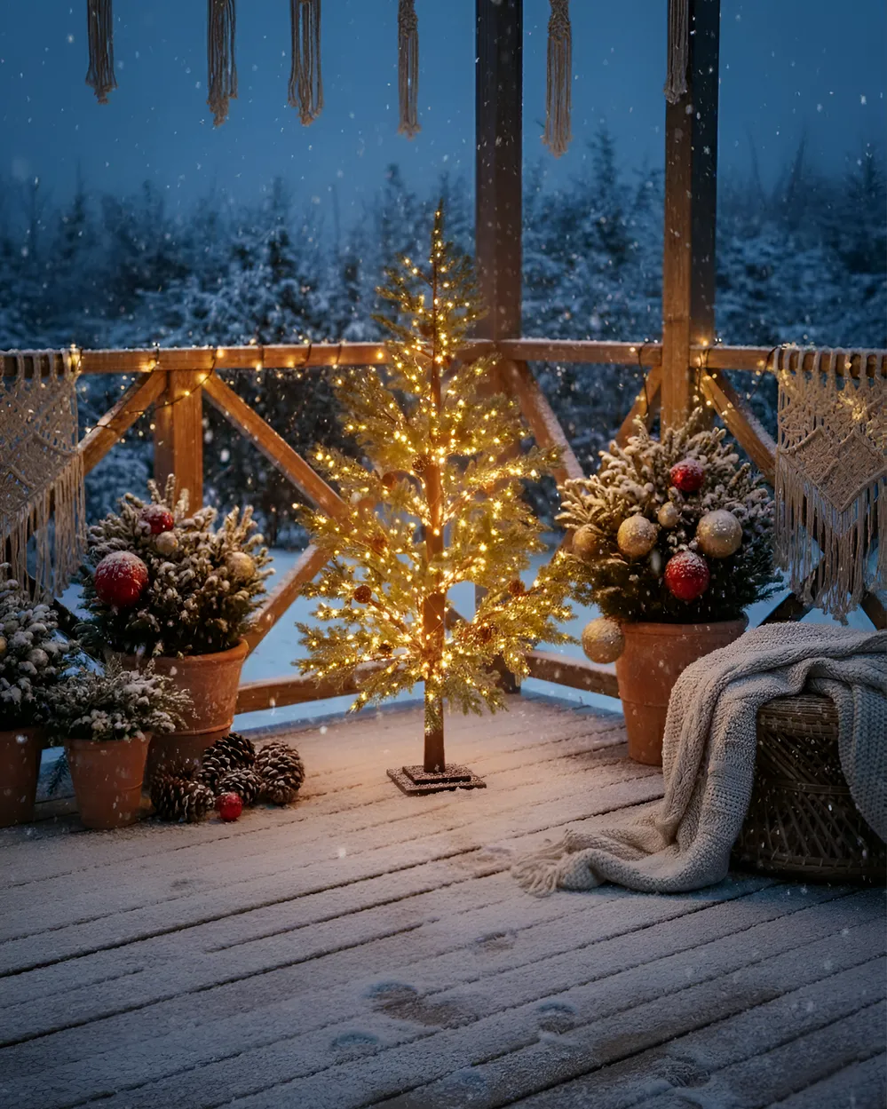 Gartendekoration LED LAUGARAS 150 cm Weihnachtsbaum Grün_1025667