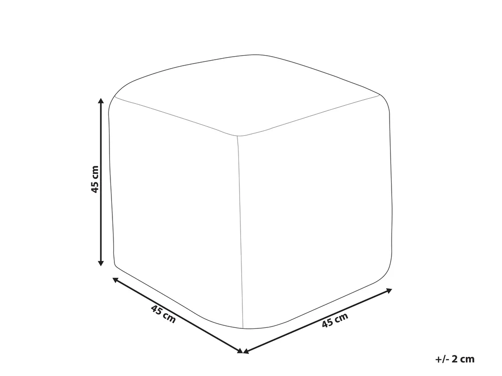 Pouf JOARA Baumwolle Beige_880099