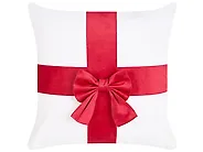 Set of 3 Decorative Cushions BOWELLE 30 x 50 cm 45 x 45 cm Off-White Christmas Motif_1164531