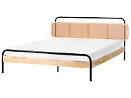 Bed Rattan BOUSSICOURT 180 x 200 cm (EU Super King) Light Brown_1188148