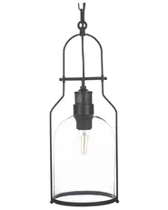 Pendant Lamp BASHILO Metal Black_818216