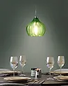 Hängeleuchte KEILA Glas Grün