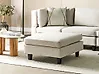 Ottomane UNSTAD Stoff Hellbeige