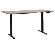 Schreibtisch elektrisch höhenverstellbar DESTINES 160 cm 72 cm Braun / Schwarz_899495
