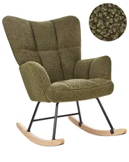Schaukelsessel OULU Bouclé Dunkelgrün_914740