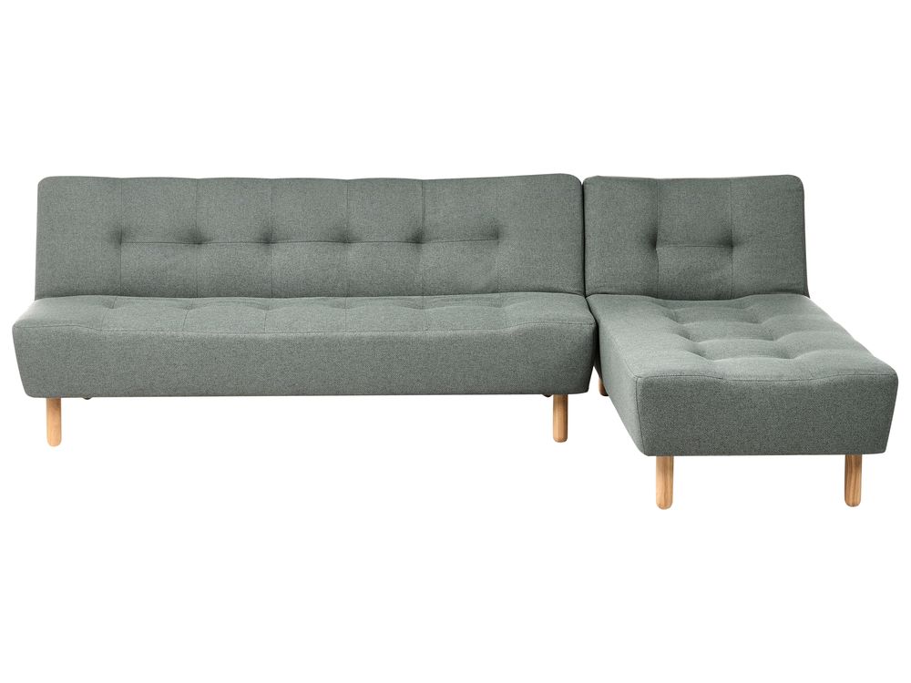 Modul Eckschlafsofa 4-Sitzer ALSTEN Stoff Grün linksseitig
