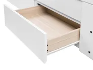 Bett mit Schubladen Holz CAHORS 90 x 200 cm Weiß_729489