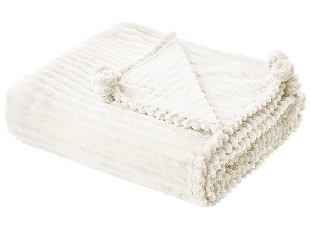 Blanket KAWERI 150 x 200 cm White