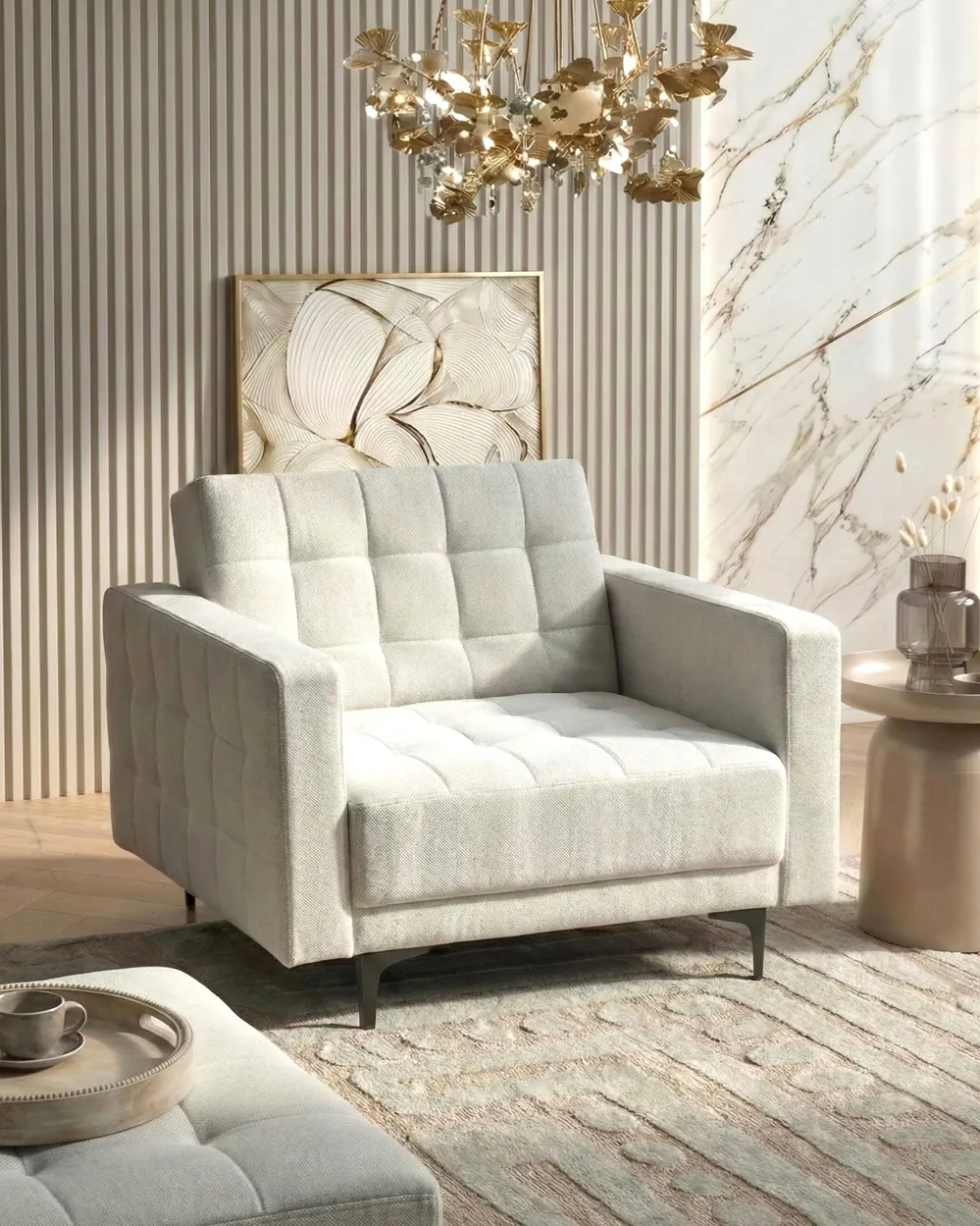 Sessel ABERDEEN Stoff Cremeweiß_1038615