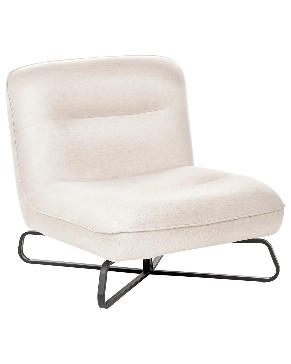 Sessel LINDAL Stoff Cremeweiß