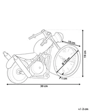 Tischuhr BERNO 30 cm Metall Schwarz_788437