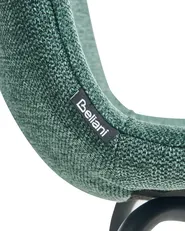 Set of 4 Dining Chairs CALDWELL Fabric Green_1020829