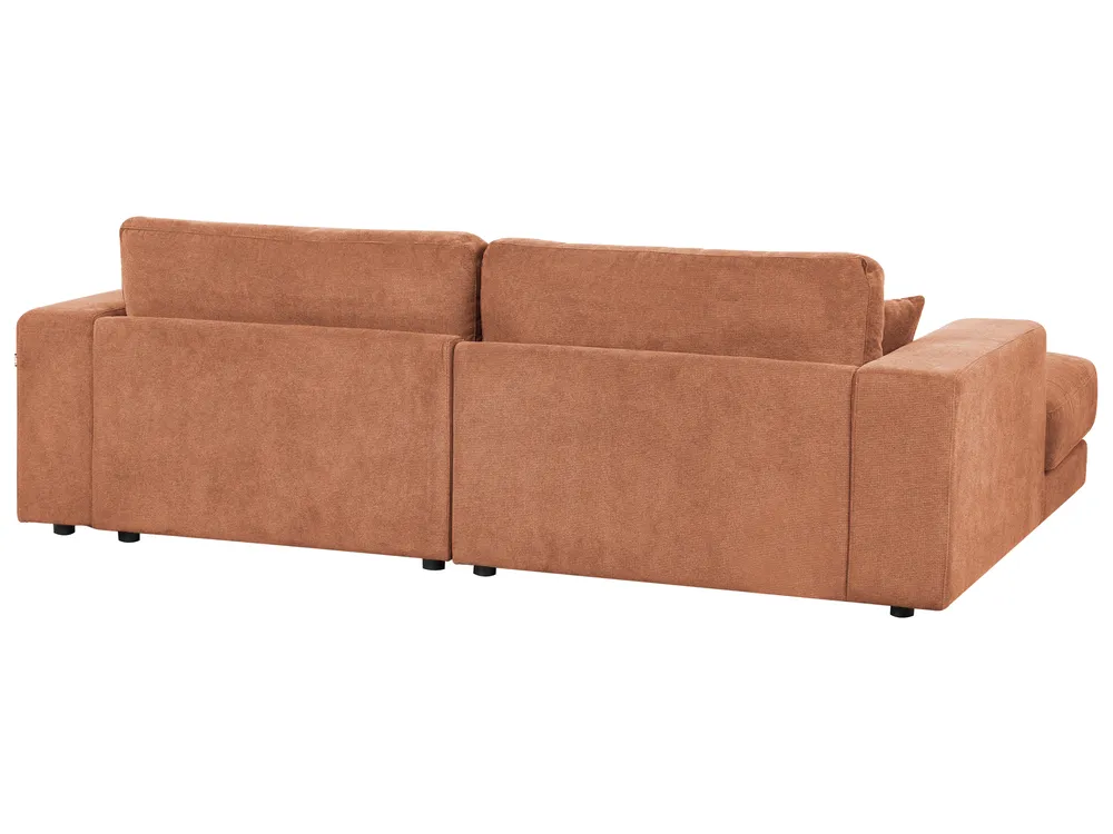 Ecksofa 3-Sitzer LOFOTEN Stoff Hellrot rechtsseitig_943474