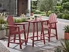 Garten Bartisch ADIRONDACK 60 cm 59 cm Kunststoff Rot