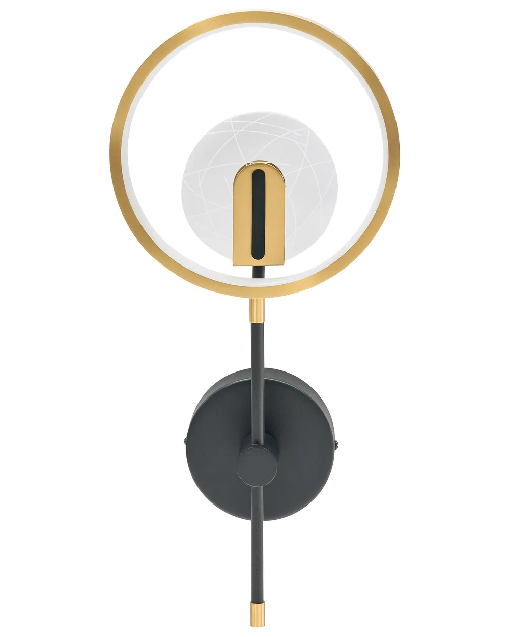 LED Wandlampe SAMBRE Metall Gold Schwarz_1008837