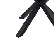 Gartentisch MALETTO 120 cm 120 cm Glas Schwarz_844098