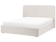 Bett mit Stauraum BRENON Stoff Hellbeige 180 x 200 cm_1056018