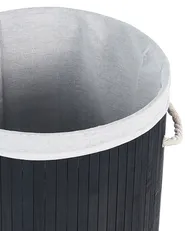 Wäschekorb SANNAR Bambus Schwarz 75 L_849824