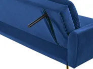 Schlafsofa 3-Sitzer VETTRE Samtstoff Marineblau_787968
