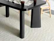 Dining Table ATLIN Black 180 cm 90 cm_943801