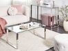 Coffee Table TILON Tempered Glass Silver