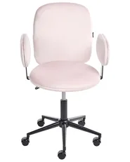 Desk Chair MORAGA Velvet Pastel Pink_1024865
